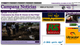 What Campananoticias.com website looked like in 2017 (6 years ago)