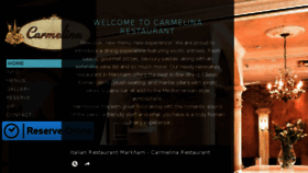 What Carmelinarestaurant.com website looked like in 2017 (6 years ago)