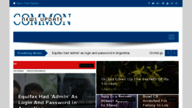 What Commonnewsupdate.com website looked like in 2017 (6 years ago)