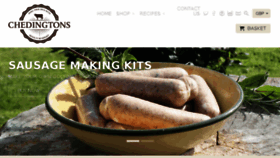 What Chedingtons.co.uk website looked like in 2017 (6 years ago)