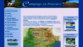 What Campings-en-provence.com website looked like in 2017 (6 years ago)