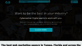 What Cyberwalker.com website looked like in 2017 (6 years ago)