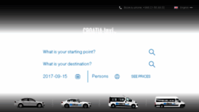 What Croatia-taxi.hr website looked like in 2017 (6 years ago)