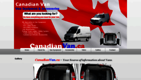 What Canadianvan.ca website looked like in 2017 (6 years ago)