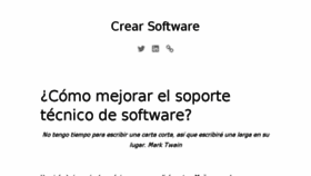What Crearsoftware.com website looked like in 2017 (6 years ago)