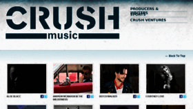 What Crushmusic.com website looked like in 2017 (6 years ago)