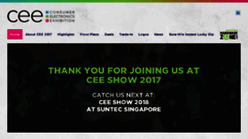 What Ceeshow.com.sg website looked like in 2017 (6 years ago)