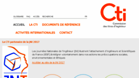What Cti-commission.fr website looked like in 2017 (6 years ago)