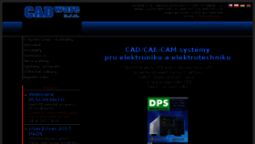 What Cadware.cz website looked like in 2017 (6 years ago)