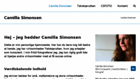 What Camilla-simonsen.dk website looked like in 2017 (6 years ago)