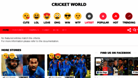 What Cricoworld.com website looked like in 2017 (6 years ago)