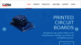 What Cadint.se website looked like in 2017 (6 years ago)