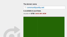What Communityunity.net website looked like in 2017 (6 years ago)