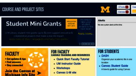 What Ctools.umich.edu website looked like in 2017 (6 years ago)