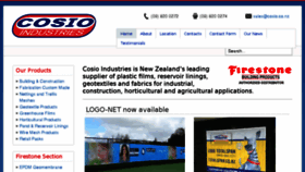 What Cosio.co.nz website looked like in 2017 (6 years ago)