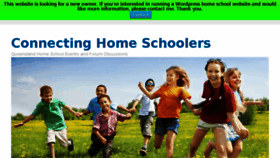 What Connectinghomeschoolers.com website looked like in 2017 (6 years ago)