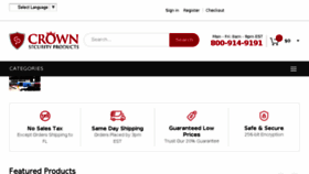 What Crownsecurityproducts.com website looked like in 2017 (6 years ago)