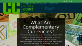 What Complementarycurrency.org website looked like in 2017 (8 years ago)