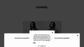 What Chanel.co.uk website looked like in 2017 (6 years ago)