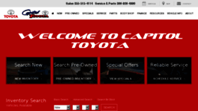 What Capitoltoyota.com website looked like in 2017 (6 years ago)