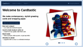 What Cardtastic.co.uk website looked like in 2017 (6 years ago)