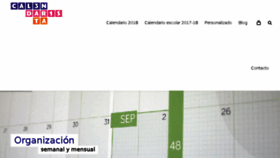 What Calendarista.es website looked like in 2017 (6 years ago)