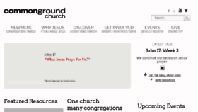 What Commonground.co.za website looked like in 2017 (6 years ago)
