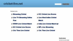 What Cricket-live.net website looked like in 2017 (6 years ago)
