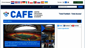What Cafefootball.eu website looked like in 2017 (6 years ago)