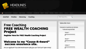 What Coachfree.com website looked like in 2017 (6 years ago)