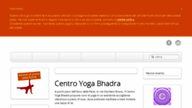 What Centroyoga.it website looked like in 2017 (6 years ago)