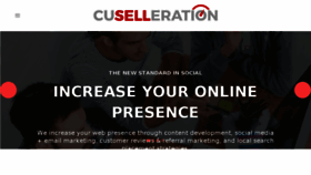 What Cuselleration.com website looked like in 2017 (6 years ago)
