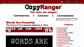 What Copyranger.com website looked like in 2017 (6 years ago)