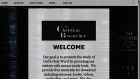 What Christianresearcher.com website looked like in 2017 (6 years ago)