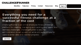 What Challengerunner.com website looked like in 2017 (6 years ago)