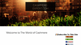 What Cashmere-expert.com website looked like in 2017 (6 years ago)