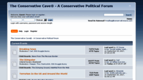 What Conservativecave.com website looked like in 2017 (6 years ago)