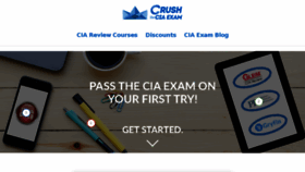 What Crushtheciaexam.com website looked like in 2017 (6 years ago)