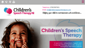 What Childrensspeechtherapyni.com website looked like in 2017 (6 years ago)