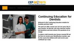 What Cepdentists.com website looked like in 2017 (6 years ago)