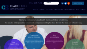 What Clarkebell.com website looked like in 2017 (6 years ago)
