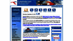 What Cubalinda.com website looked like in 2017 (6 years ago)
