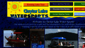 What Claytorlakewatersports.com website looked like in 2017 (6 years ago)