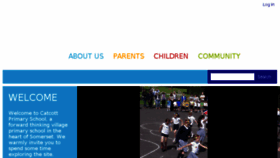 What Catcottprimary.co.uk website looked like in 2017 (6 years ago)