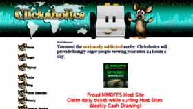 What Clickaholics.com website looked like in 2017 (6 years ago)
