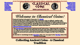 What Classicalcoins.com website looked like in 2017 (6 years ago)