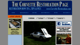What Corvette-restoration.com website looked like in 2017 (6 years ago)