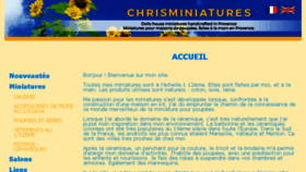 What Chrisminiatures.com website looked like in 2017 (6 years ago)