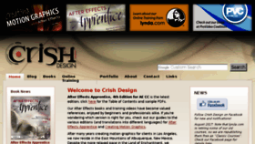 What Crishdesign.com website looked like in 2017 (6 years ago)