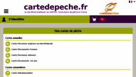 What Cartedepeche.fr website looked like in 2017 (6 years ago)